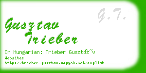 gusztav trieber business card